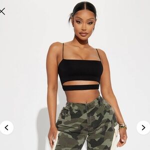Fashion Nova Black Strappy Camisole